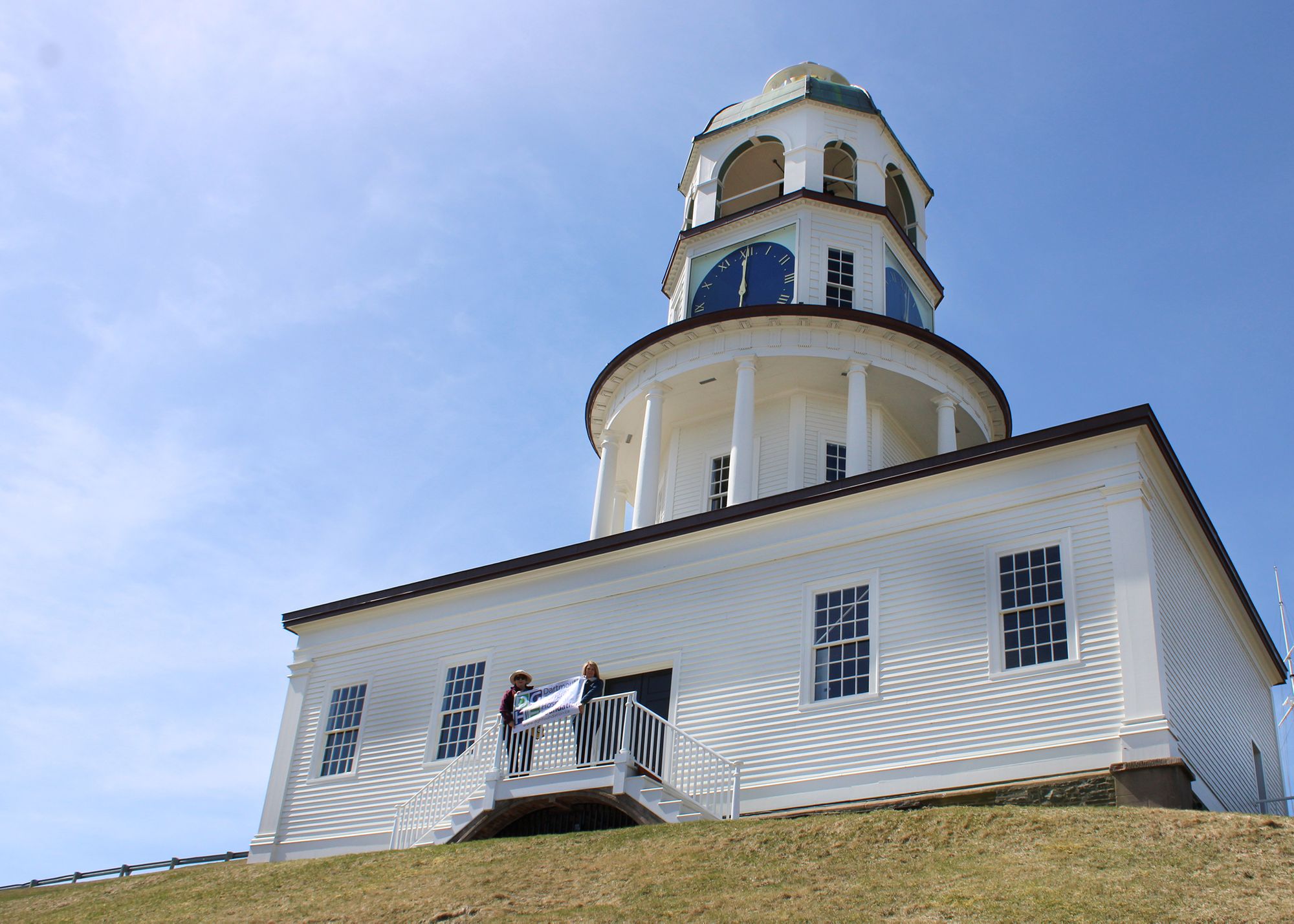Image of clock tower on Citadel Hill against blue sky
